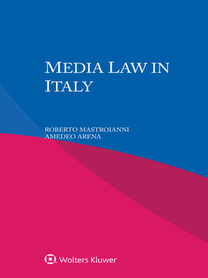 cover image of Media Law in Italy